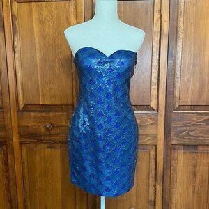 as u wish blue dress Yaffa Baby Blue Asymmetrical Mini Dress main image 1